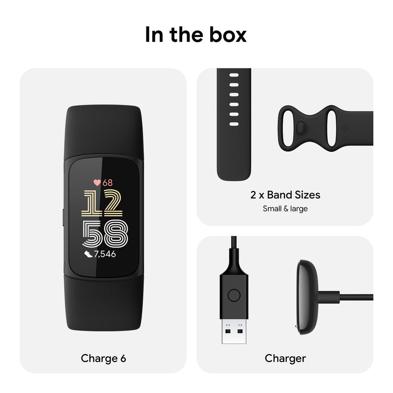 Fitbit Charge 6 - Obsidian / Black Aluminium